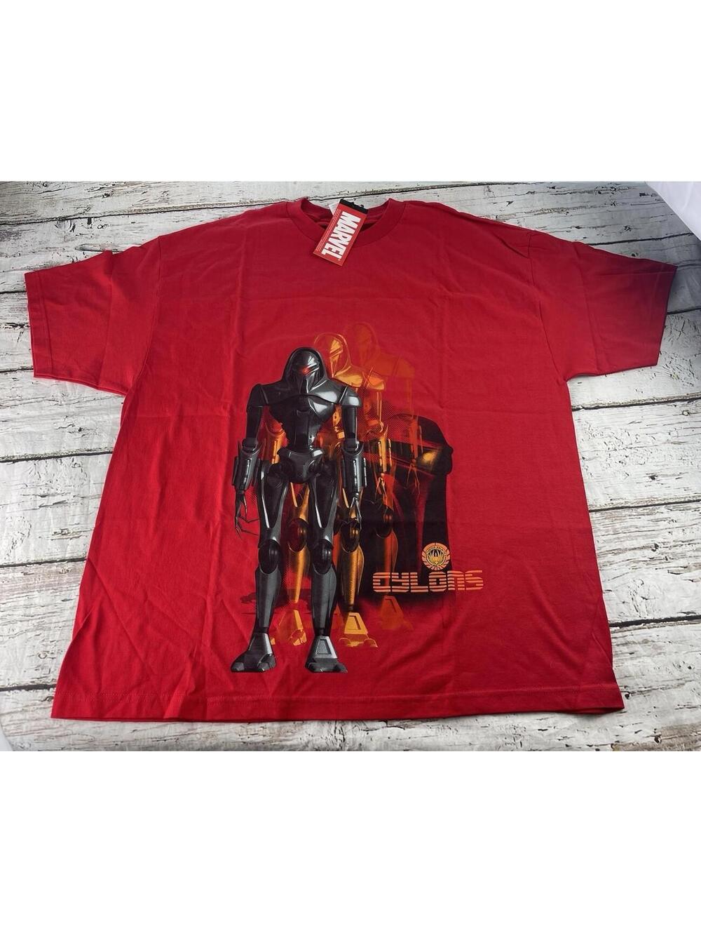 Rare Vintage NOS Y2K Mad Engine Shirt Black Cylons 2XL NWT